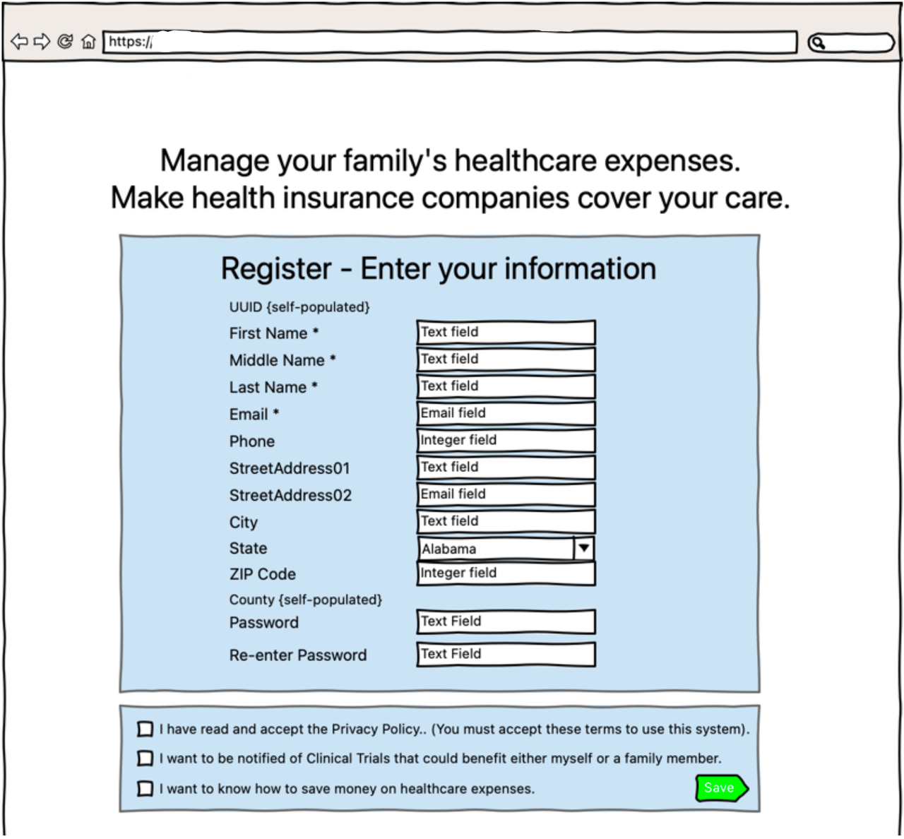 HealthCRM - User Registration