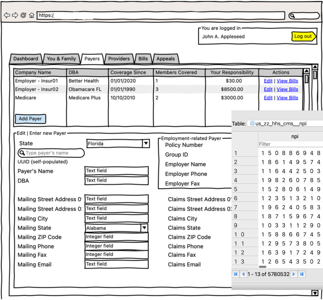 HealthCRM - Payer Definition